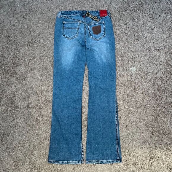 Ecko Unltd Y2K 2004 Women's Jeans Bootcut Size 11 Embroidered - Picture 3 of 8